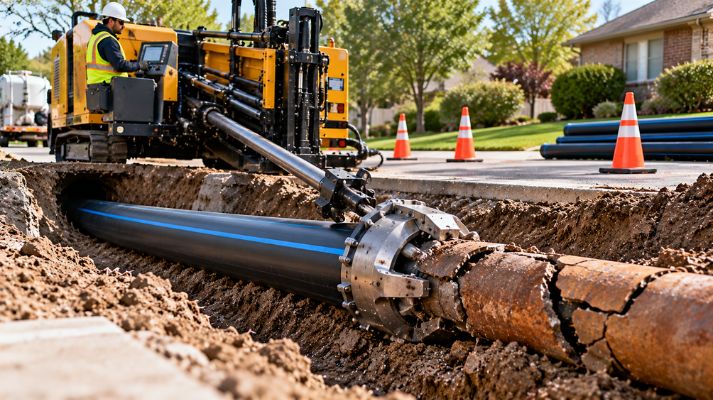 Trenchless Pipe Replacement on Long Island