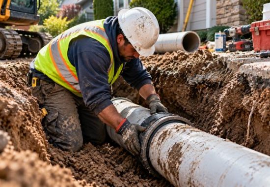 Excavation Built for Sewer, Water Main & Utility Work